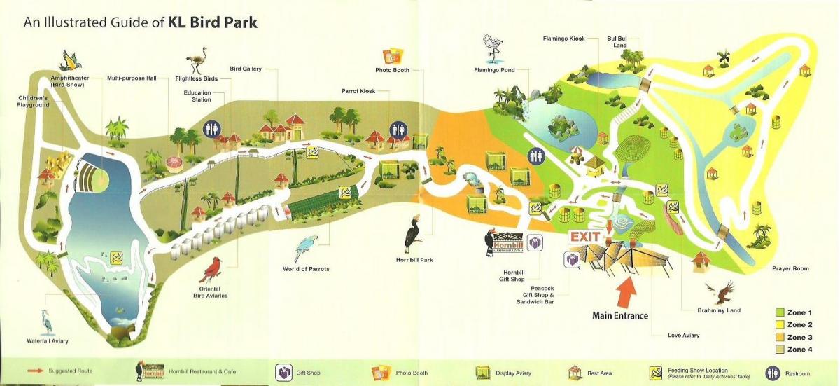 куала лумпур bird park газрын зураг