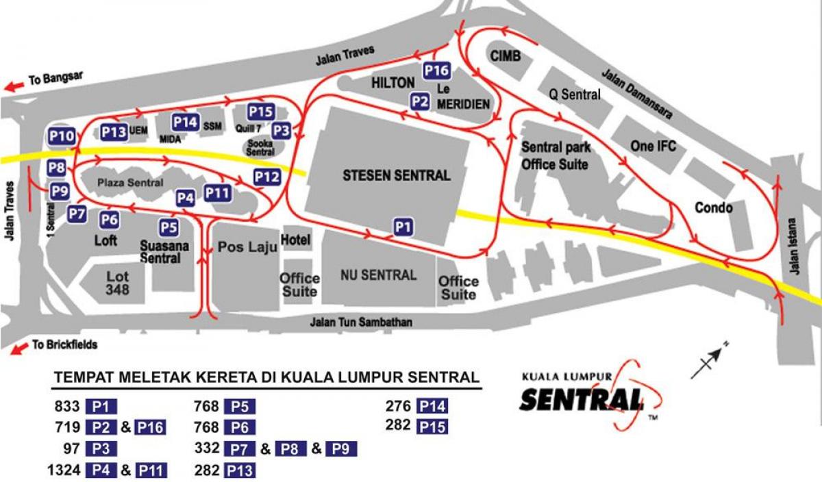 куала лумпур sentral газрын зураг