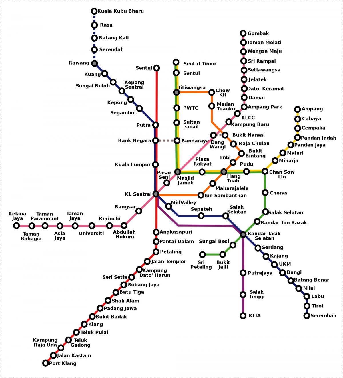 малайз метроны газрын зураг