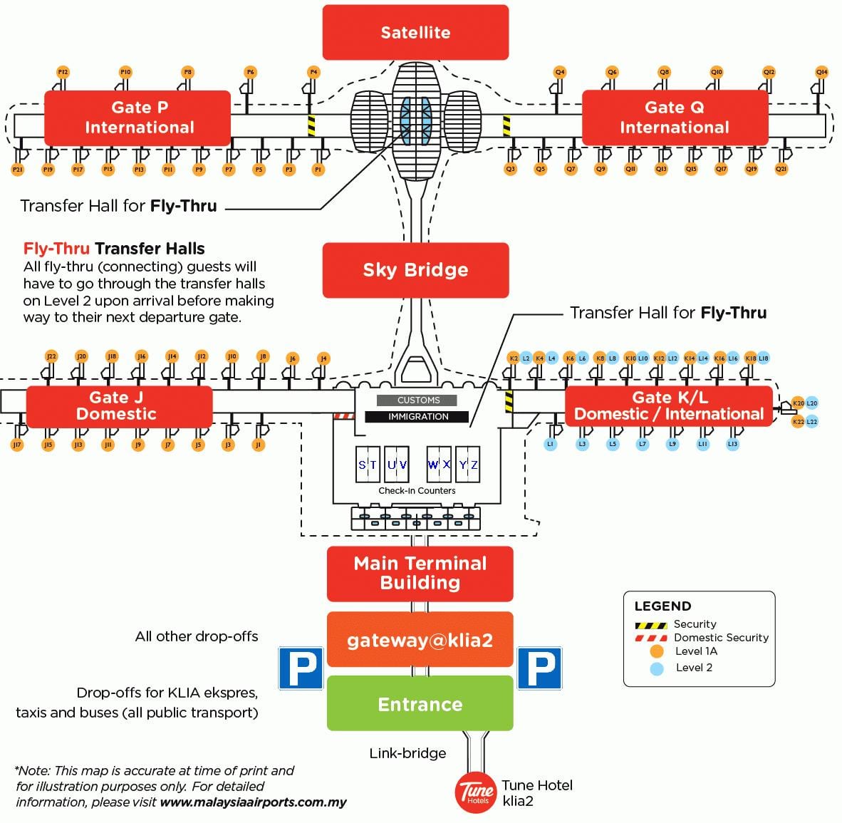 klia2 шалгах counter газрын зураг