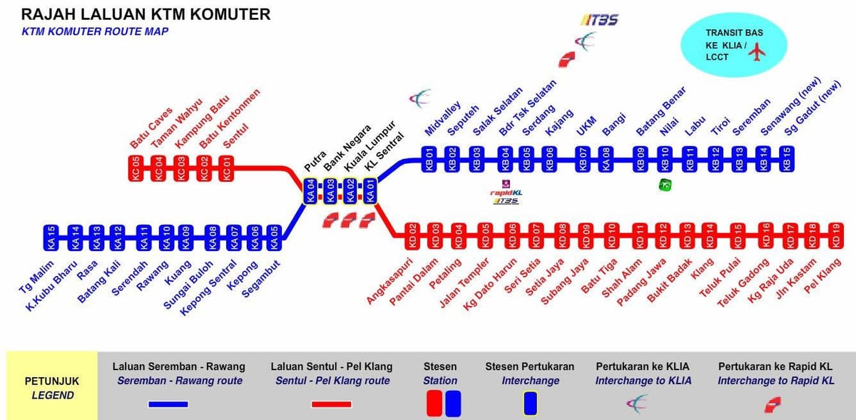 kl komuter газрын зураг