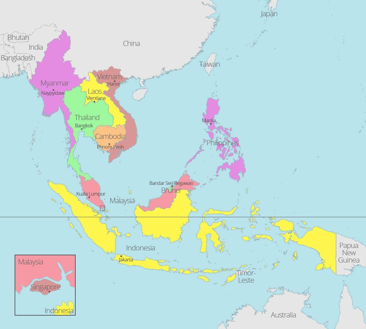 куала лумпур байршил дээр дэлхийн газрын зураг