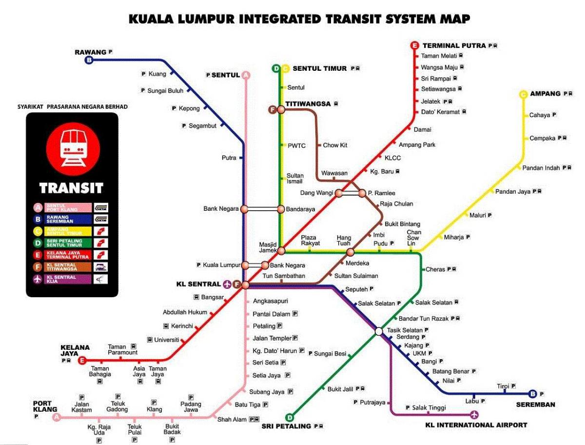 метроны газрын зураг куала лумпур