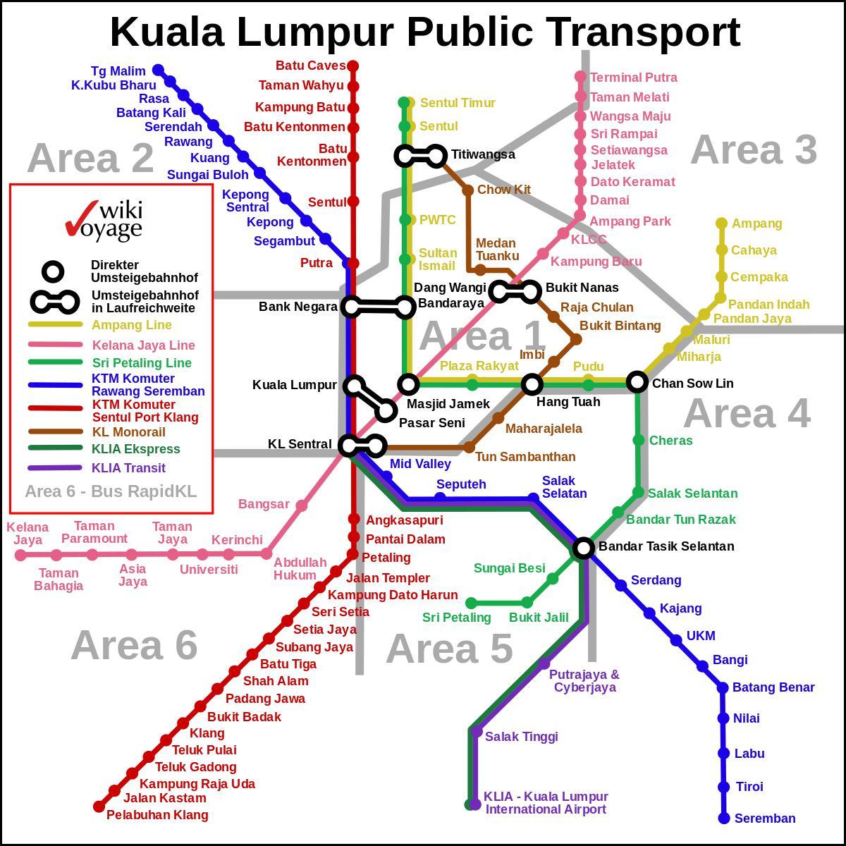 нийтийн тээврийн куала лумпур газрын зураг
