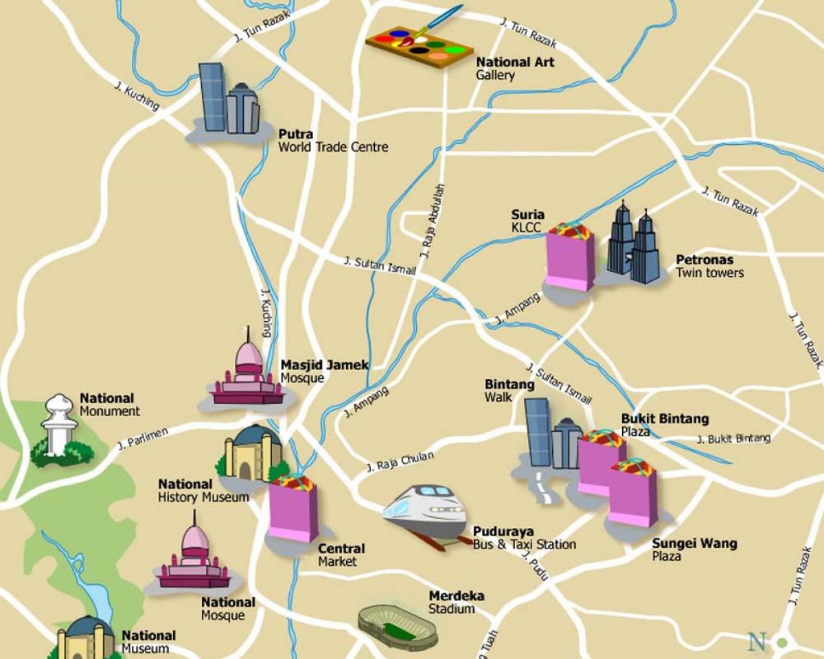 куала лумпур аялал жуулчлалын толбо газрын зураг