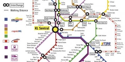 Куала лумпур тээврийн газрын зураг